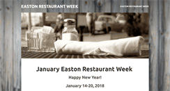 Desktop Screenshot of eastonrestaurantweek.com