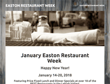 Tablet Screenshot of eastonrestaurantweek.com